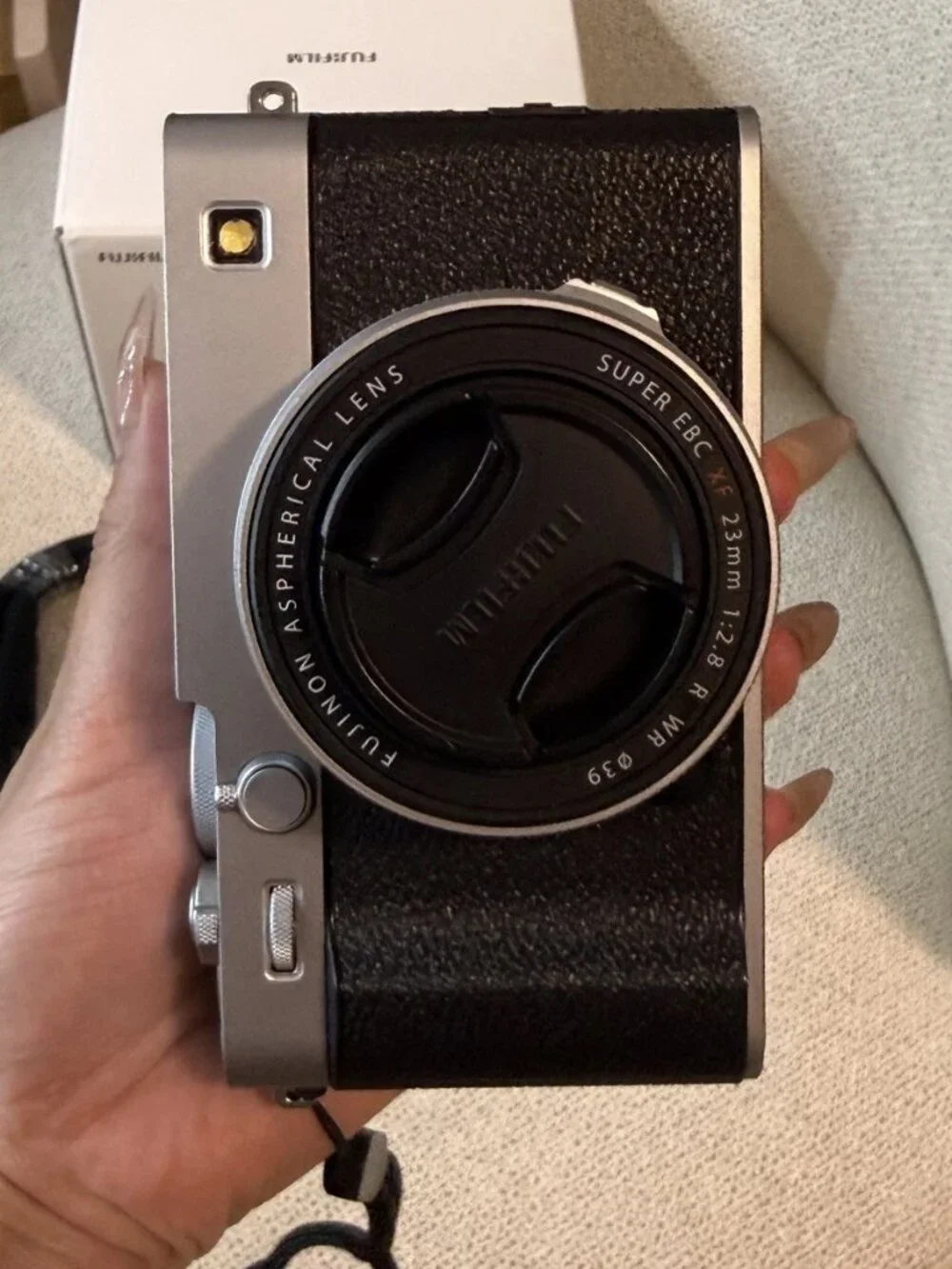 Fujifilm X-E5 Mirrorless Camera XF23mm f/2.8 R WR Lens Silver X Series